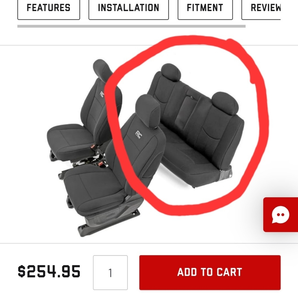 GMC Sierra (Back Row Car Seat Covers)